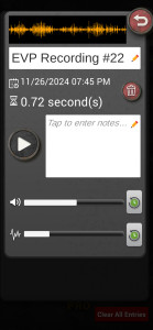 اسکرین شات 3 برنامه Ghost Voice Box: EVP Detector