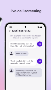 اسکرین شات 2 برنامه Hiya: Spam Blocker & Caller ID