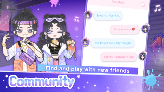 اسکرین شات 7 برنامه Pinky Girl: Dress up & Make Friends