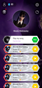 اسکرین شات 1 بازی Wednesday Addams Tiles Hop