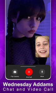 اسکرین شات 6 برنامه Wednesday Addams Video Call