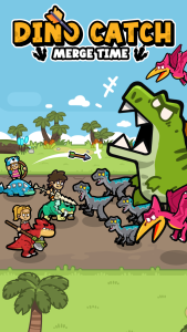 اسکرین شات 1 بازی Dino Catch:Merge Time