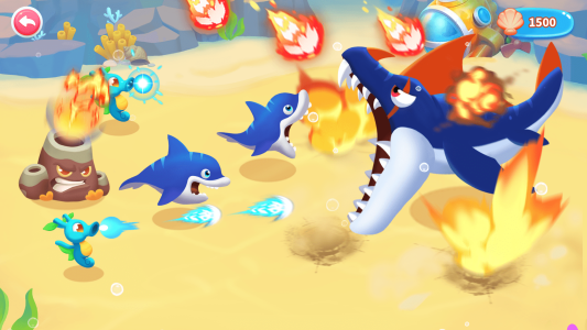اسکرین شات 3 بازی Merge Fish vs. Plants Battle
