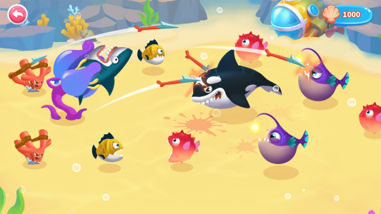 اسکرین شات 4 بازی Merge Fish vs. Plants Battle