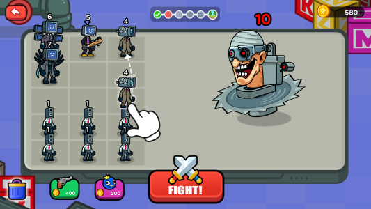 اسکرین شات 1 بازی Merge War Monster Fight