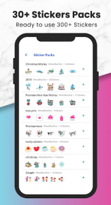 اسکرین شات 3 برنامه Fancy Text + Sticker Maker (WAStickerApps)