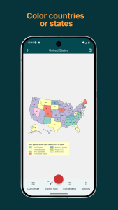 اسکرین شات 3 برنامه MapChart