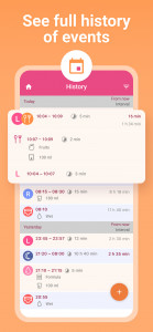 اسکرین شات 5 برنامه Breastfeeding Baby tracker