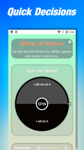 اسکرین شات 3 برنامه Spin the Wheel