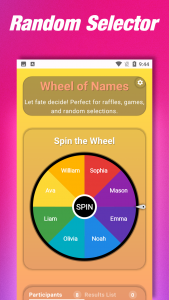 اسکرین شات 1 برنامه Spin the Wheel