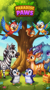 اسکرین شات 5 بازی Paradise Paws: Merge Animals