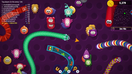 اسکرین شات 5 بازی Worms Zone .io - Hungry Snake