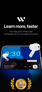 اسکرین شات 1 برنامه Wiser - 15 minutes Audio Books