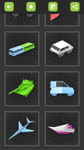 اسکرین شات 4 برنامه Origami Paper Vehicles