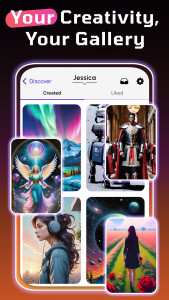 اسکرین شات 8 برنامه WOMBO Dream - AI Art Generator