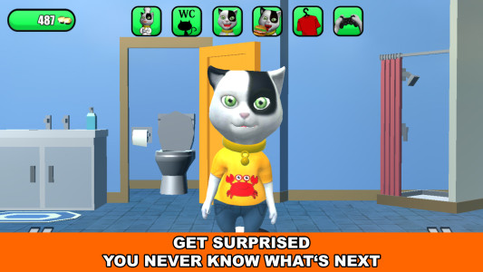 اسکرین شات 7 برنامه Talking Baby Cat Max Pet Games