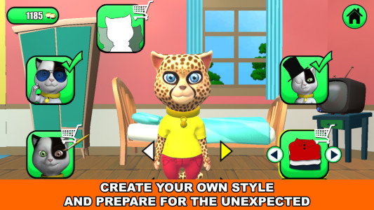 اسکرین شات 5 برنامه Talking Baby Cat Max Pet Games