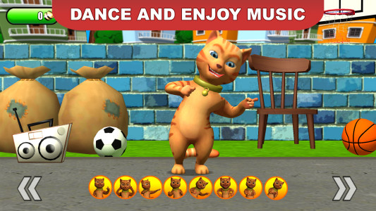 اسکرین شات 4 بازی Talking Cat Leo: Virtual Pet