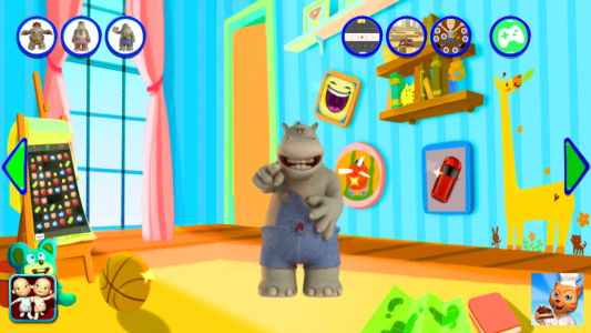 اسکرین شات 2 برنامه Talking Hippo Rock
