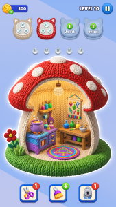 اسکرین شات 1 بازی Yarn Sort: Color Puzzle 3D