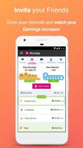 اسکرین شات 3 برنامه WowApp - Earn. Share. Do Good
