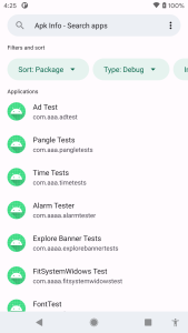 اسکرین شات 1 برنامه Apk Info