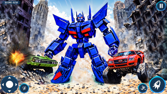 اسکرین شات 3 برنامه Mech Robot Transforming Games