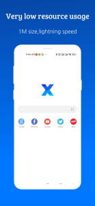 اسکرین شات 1 برنامه X Browser -Light & Super fast