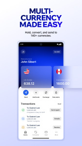 اسکرین شات 1 برنامه Xe Money Transfer & Converter