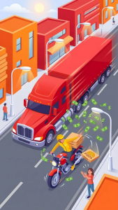 اسکرین شات 3 بازی Pizza Dash: Moto Delivery