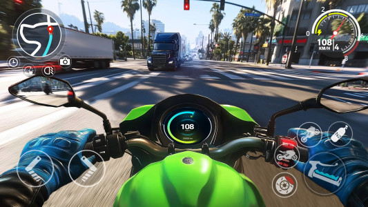 اسکرین شات 3 بازی Moto Race Go