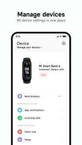 اسکرین شات 3 برنامه Mi Fitness (Xiaomi Wear)