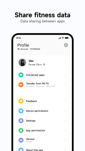اسکرین شات 4 برنامه Mi Fitness (Xiaomi Wear)