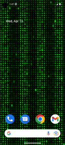 اسکرین شات 1 برنامه Digital Matrix Live Wallpaper