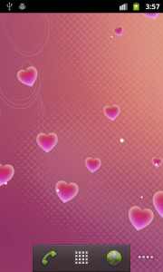 اسکرین شات 4 برنامه Hearts Live Wallpaper