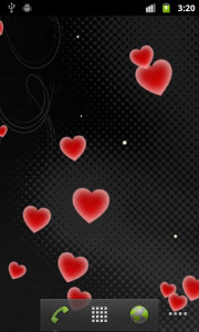 اسکرین شات 3 برنامه Hearts Live Wallpaper