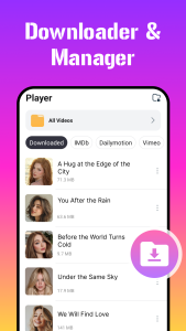 اسکرین شات 2 برنامه Xtra Downloader - Video Player