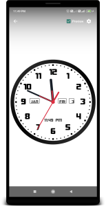 اسکرین شات 3 برنامه Analog Clock Live Wallpaper
