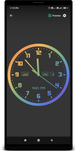 اسکرین شات 2 برنامه Analog Clock Live Wallpaper