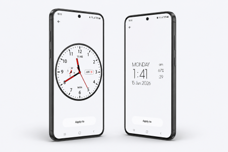 اسکرین شات 2 برنامه Clock Live Wallpaper