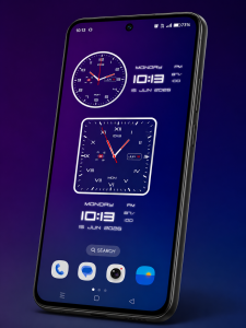 اسکرین شات 4 برنامه Clock Live Wallpaper