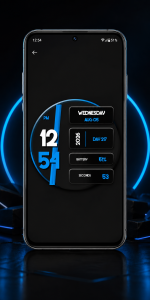 اسکرین شات 1 برنامه Digital Clock Live Wallpaper