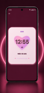 اسکرین شات 2 برنامه Digital Clock Live Wallpaper