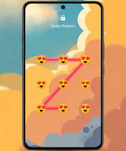 اسکرین شات 4 برنامه Photo Pattern Lock Screen