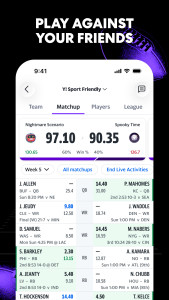 اسکرین شات 2 برنامه Yahoo Fantasy Sports: NFL, MLB