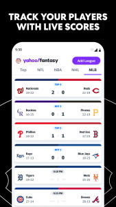اسکرین شات 6 برنامه Yahoo Fantasy Sports: NFL, MLB