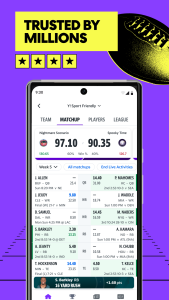 اسکرین شات 4 برنامه Yahoo Fantasy Sports: NBA, MLB