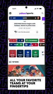 اسکرین شات 1 برنامه Yahoo Sports: Scores and News