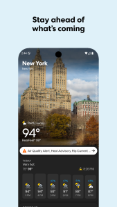اسکرین شات 4 برنامه Yahoo Weather: Forecast & Maps