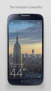 اسکرین شات 1 برنامه Yahoo Weather